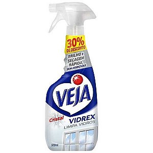 Limpa Vidros Veja Vidrex Cristal com 30% de Desconto 500ml