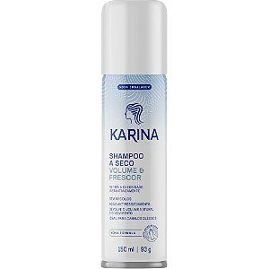 SHAMPOO A SECO KARINA VOLUME E FRESCOR 12X150ML