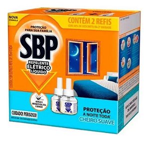 Inseticida SBP Elétrico Aparelho + Refil Líquido 45 Noites Suave
