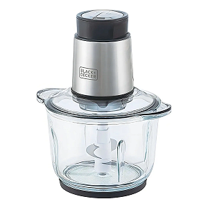 Processador de Alimentos Black+Decker Antiaderente em Inox, Gourmand Gris 110V