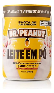 Pasta De Amendoim Pote 800g Sabor Leite Em Pó Dr Peanut