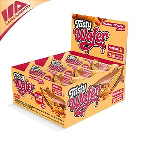 Tasty Wafer Peanut Butter 50g (Caixa com 12 unidades)