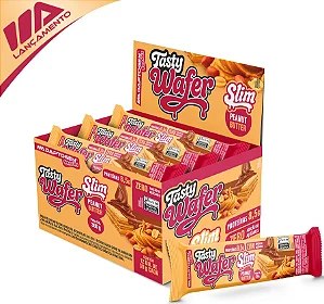 Tasty Wafer Slim Peanut Butter 30g (caixa com 12 unidades)