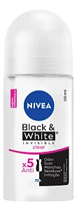Desodorante Nivea Rollon Black White Fem 50ml