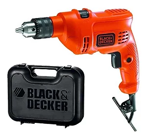 Kit Furadeira de Impacto 3/8" 560W com Maleta e 9 Brocas