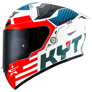 Capacete KYT TT-Course Fuselage Vermelho