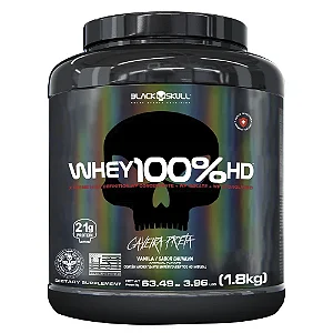 Whey 100% Hd (1,8kg) Baunilha - Black Skull