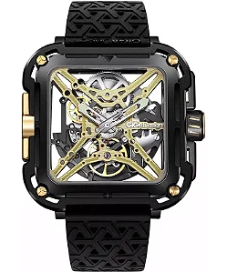 RELÓGIO CIGA DESIGN MECHANICCAL MAS X021-BLGO-W25BK