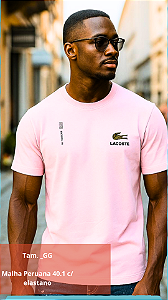 Camisetas Lacoste Malha Premium 40.1 - TAM. GG