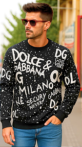 Moletom Dolce & Gabbana Estampado - Estilo e Conforto