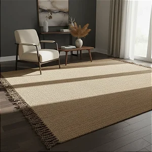 Tapete de Sala Artesanal em Algodão