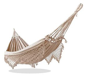 Rede de Dormir e Descanso Casal Caramelo Mesclado