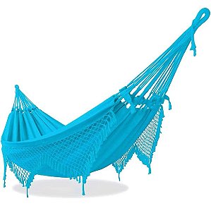 Rede de Dormir e Descanso Casal Azul Celeste