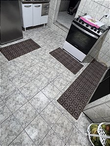 Jogo de Tapete de Luxo Para Corredor, Sala, quarto e Cozinha 3 Peças
