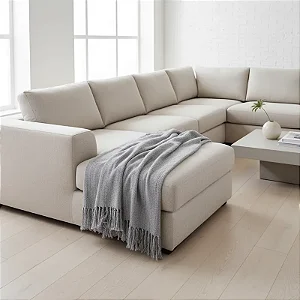 Manta para sofá Cinza Areia 2,40x1,80