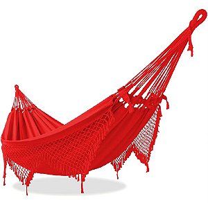 Rede de Dormir e Descanso Casal Vermelho