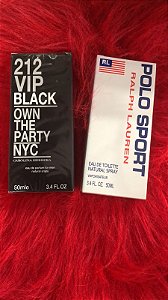 Combo Masculino - 212 Vip Black + Polo Sport - 50ml