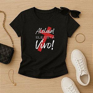 Baby Look Feminina Cristã Aleluia