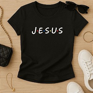 Baby Look Feminina Cristã Jesus Pontos