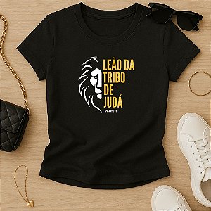 Baby Look Feminina Cristã Leão Da Tribo de Judá