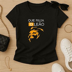 Baby Look Feminina Cristã Que Ruja O Leão