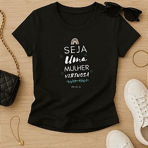 Baby Look Feminina Cristã Seja Uma Mulher