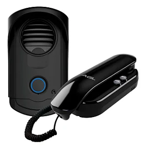 Porteiro Eletrônico S100 com Monofone Preto