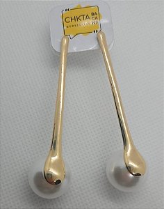 Brinco Alongado com Pérol