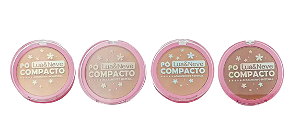 Pó compacto - acabamento natural - 4 cores - unid