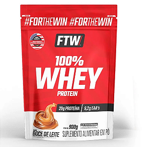 100% Whey Refil 900G Morango - Ftw