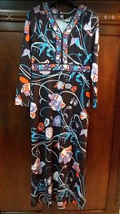 Emilio Pucci Vestido Floral Black