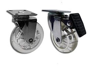 Rodízio de Silicone Transparente