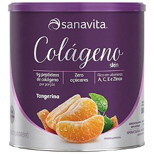 Colágeno Skin 300g Sanavita Sabor Tangerina