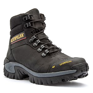 Bota Masculina Caterpillar Original em Couro Legítimo 2064 Intruder Preto