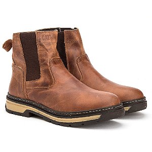 Botina Masculina Caterpillar Original em Couro Legítimo Farmer