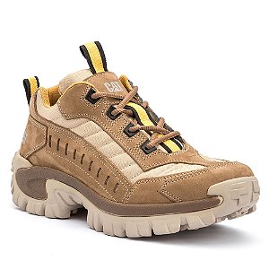 Tênis Masculino Caterpillar Original em Couro Legítimo Intruder Max