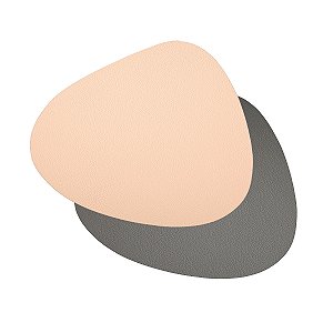 LUGAR AMERICANO PREMIUM DUPLA FACE ROSÊ/CINZA - 4 UNIDADES