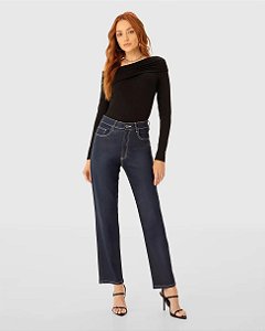CALCA JEANS RETO CINTURA ALTA ENFIM MW