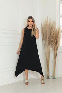 VESTIDO PONTA PRETO MAJULA YX