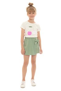 CJ BLUSA C/ SHORTS SAIA COTTON