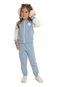 CJ JAQUETA MATELASSE FLOR C/CALCA MOLETOM BG6964