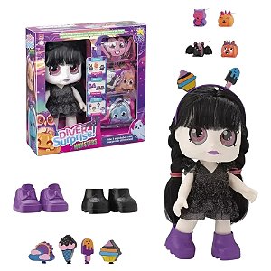 BONECA DIVER SURPRISE MONSTERS WANDINHA ASSOMBROSA DIVERTOYS