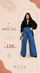 CALÇA  WIDE LEG PLUS CHRIS