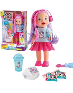 BONECA C/ FONE MY LITTLE COLLECTION DESCOLADA DIVERTOYS