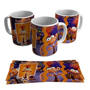 Caneca para presente - Tema Ansiedade de Divertidamente v2