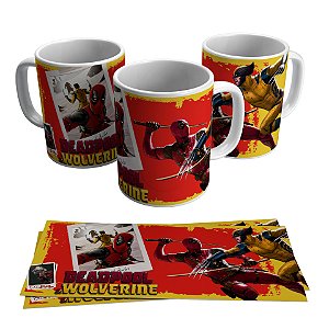 Caneca para presente - Tema Deadpool x Wolverine