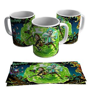 Caneca para Rick e Morty 300ml – Presente geek e decorativo
