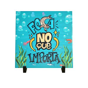 Azulejo Decorativo para Aquário Foca no que Importa