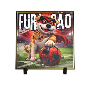 Azulejo Decorativo Fura-Cão Mascote Canino Rubro-Negro