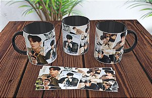 Caneca Cha Eun Woo K-drama K-pop Personalizada 325ml